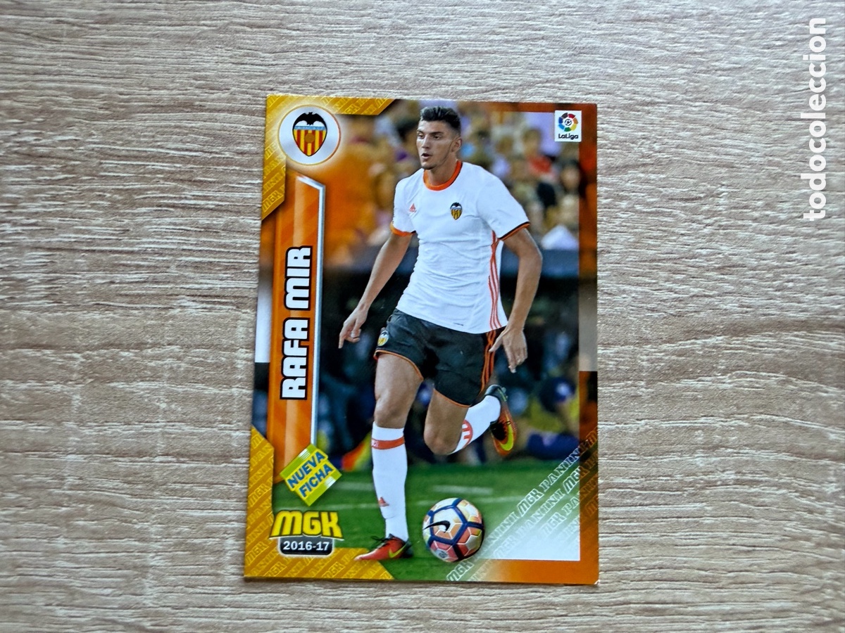 Cromos de f&uacute;tbol: 506 BIS RAFAEL MIR NUEVA FICHA MEGACRACKS MGK 2016 2017 16 17 VALENCIA CF