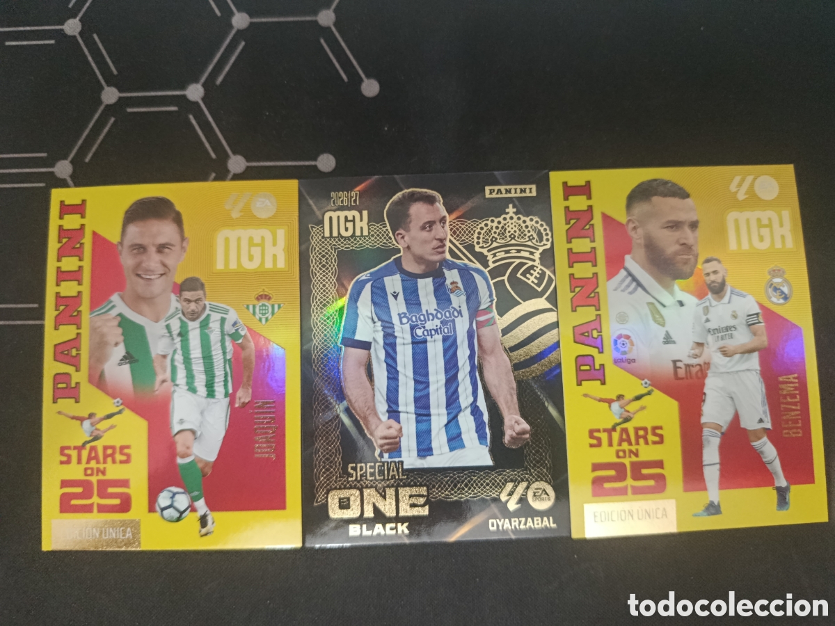 Cromos de f&uacute;tbol: Lote 3 Cartas Megacracks 26/27