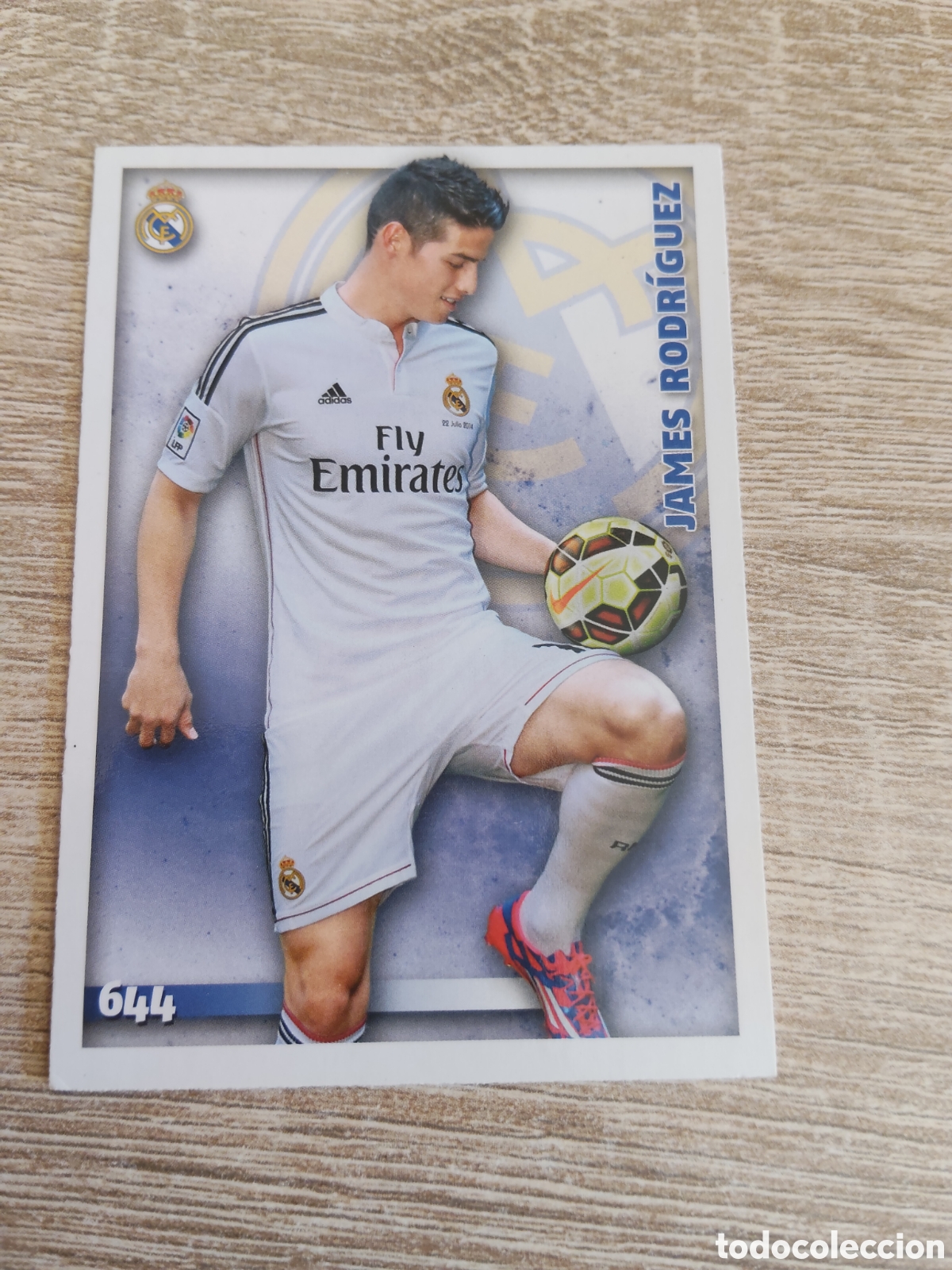 Cromos de f&uacute;tbol: Mundicromo las fichas de la liga 2015 644 James Rodr&iacute;guez Real Madrid