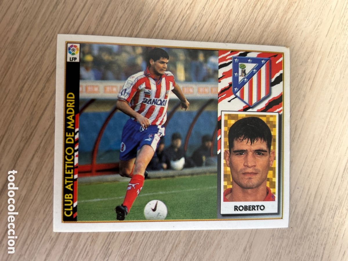 Football Stickers: ROBERTO ATLETICO DE MADRID LIGA ESTE 1997 1998 97 98 NUNCA PEGADO SIN PEGAR