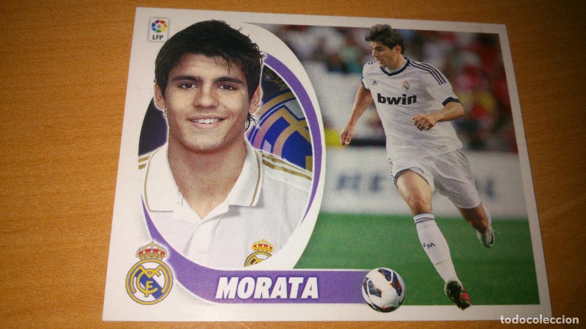 Cromos de f&uacute;tbol: TEMPORADA 2012 2013 12 13 COLOCA REAL MADRID N&ordm; 15 BIS MORATA NUEVO SIN PEGAR