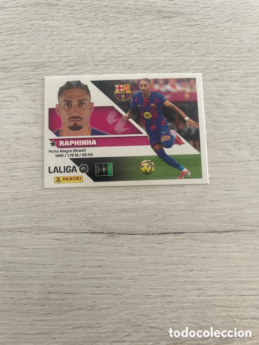 Cromos de f&uacute;tbol: Raphinha 19 Barcelona Liga Este 2026/27 26-27 Panini