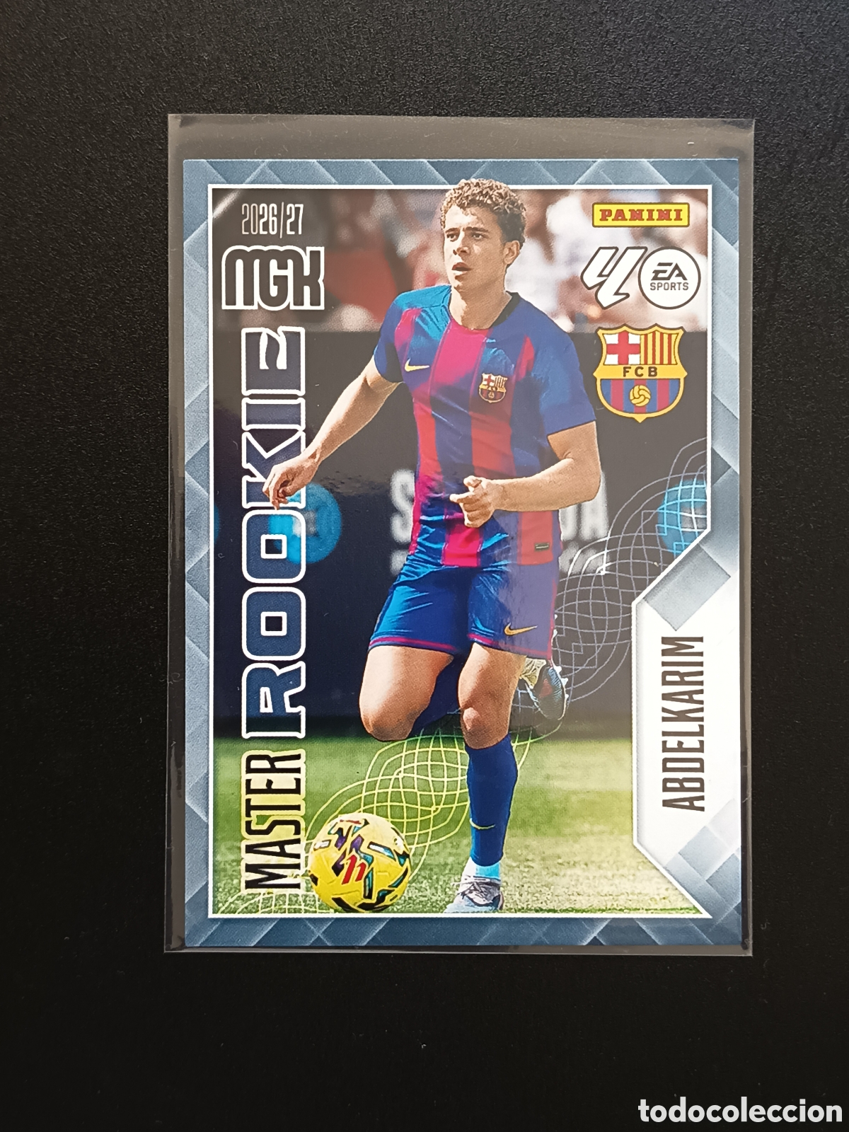 Cromos de f&uacute;tbol: Cromo card Megacracks 2026-27 M&aacute;ster Rookie Abdelkarim