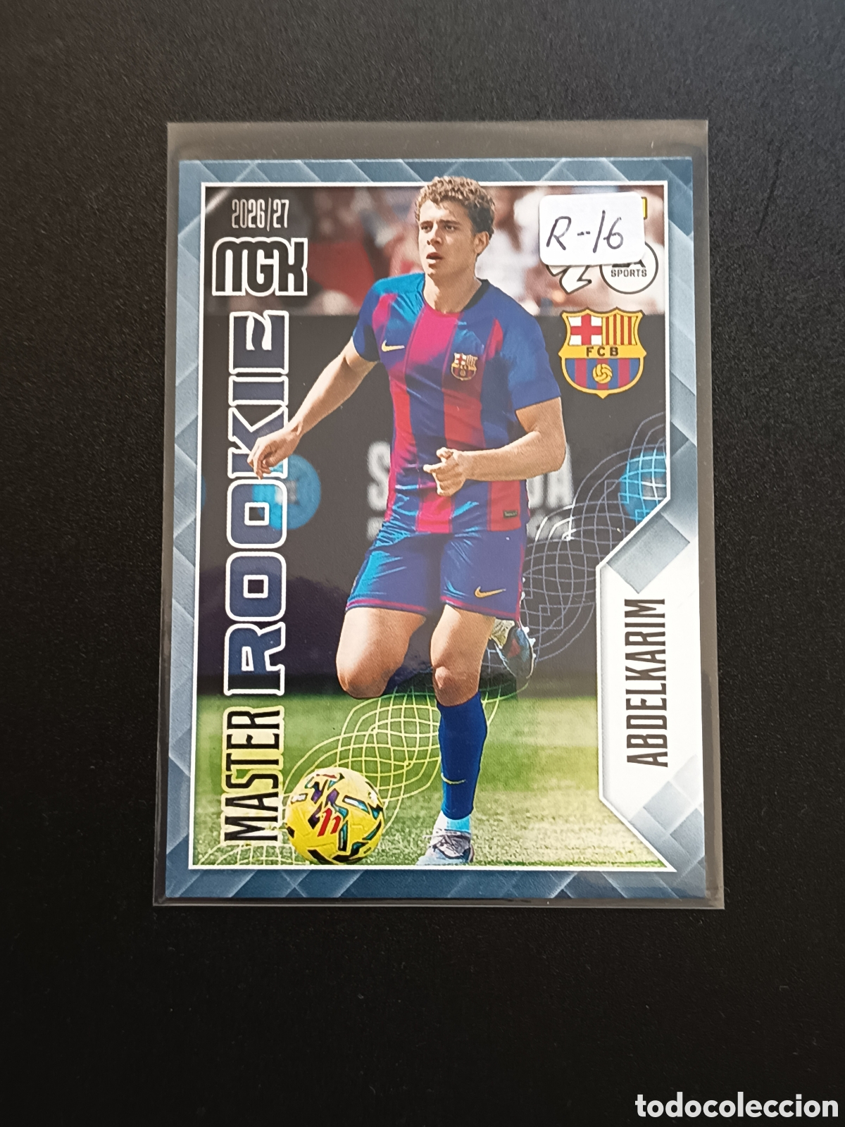 Cromos de f&uacute;tbol: Cromo card Megacracks 2026-27 M&aacute;ster Rookie Abdelkarim