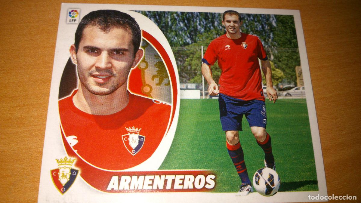 Cromos de f&uacute;tbol: TEMPORADA 2012 2013 12 13 COLOCA OSASUNA N&ordm; 14 BIS ARMENTEROS NUEVO SIN PEGAR