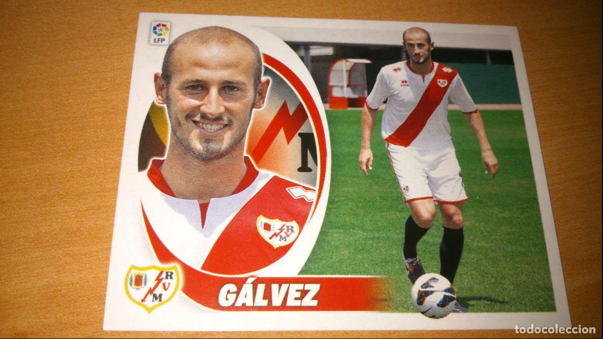 Cromos de f&uacute;tbol: TEMPORADA 2012 2013 12 13 COLOCA RAYO VALLECANO N&ordm; 4 BIS GALVEZ NUEVO SIN PEGAR