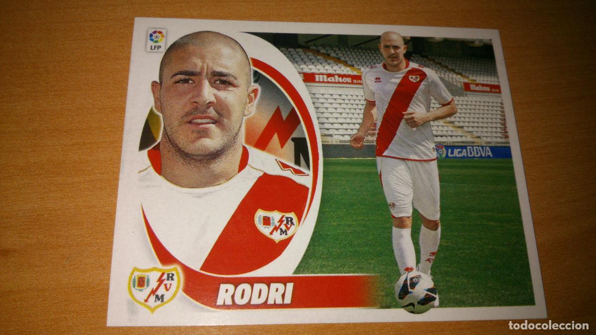Cromos de f&uacute;tbol: TEMPORADA 2012 2013 12 13 COLOCA RAYO VALLECANO N&ordm; 6 BIS RODRI NUEVO SIN PEGAR