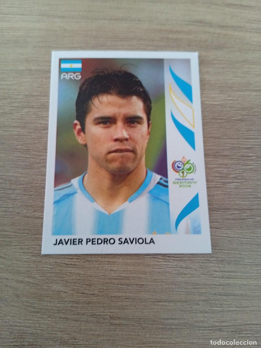 Cromos de f&uacute;tbol: JAVIER PEDRO SAVIOLA 186 ARGENTINA ALEMANIA 2006 06 SIN PEGAR NUNCA PEGADO