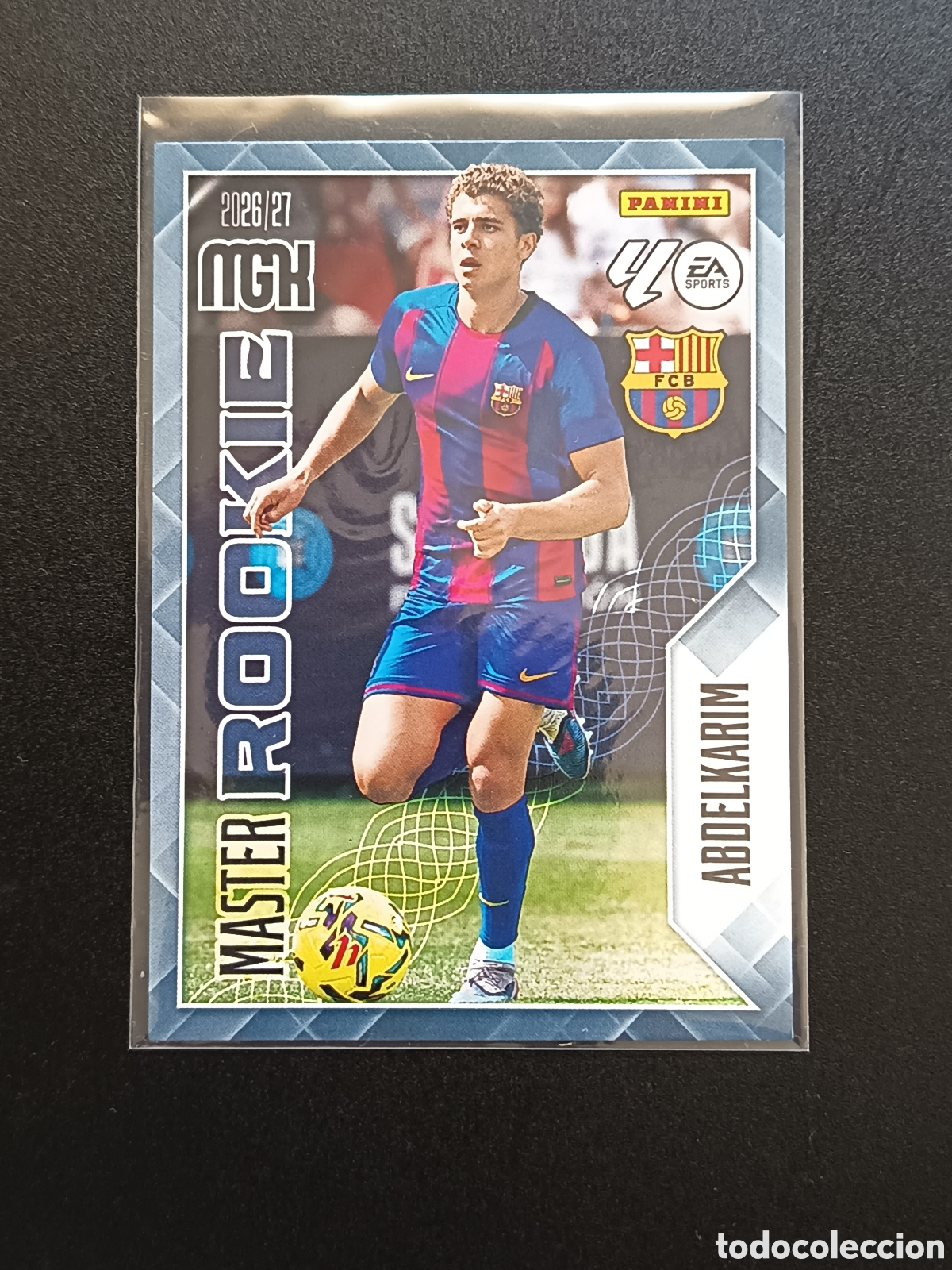 Cromos de f&uacute;tbol: Cromo card Megacracks 2026-27 M&aacute;ster Rookie Abdelkarim