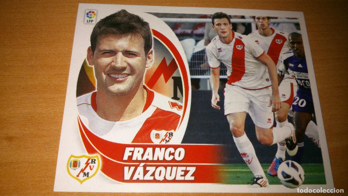Cromos de f&uacute;tbol: TEMPORADA 2012 2013 12 13 COLOCA RAYO VALLECANO N&ordm; 13 BIS FRANCO VAZQUEZ NUEVO SIN PEGAR