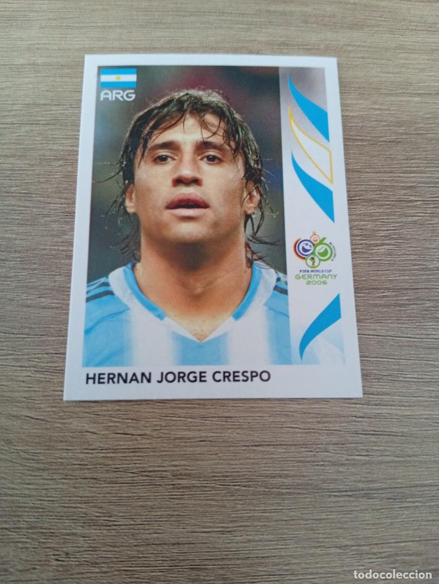 Cromos de f&uacute;tbol: HERNAN JORGE CRESPO 184 ARGENTINA ALEMANIA 2006 06 SIN PEGAR NUNCA PEGADO