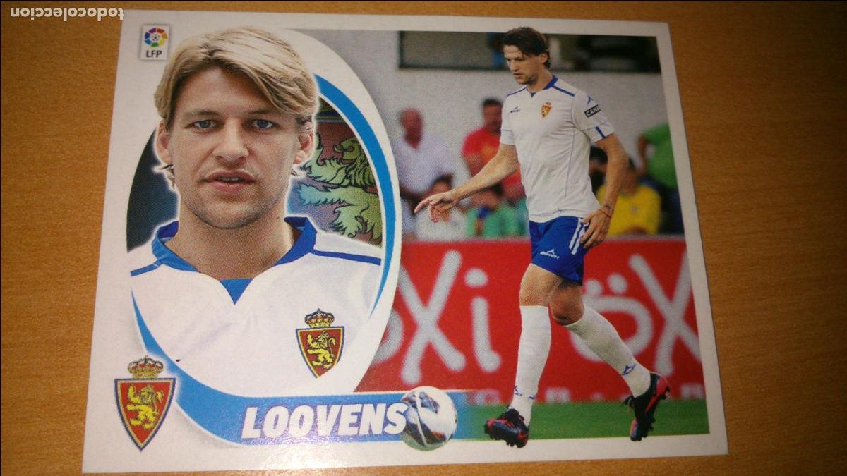 Cromos de f&uacute;tbol: TEMPORADA 2012 2013 12 13 COLOCA ZARAGOZA N&ordm; 4 BIS LOOVENS NUEVO SIN PEGAR