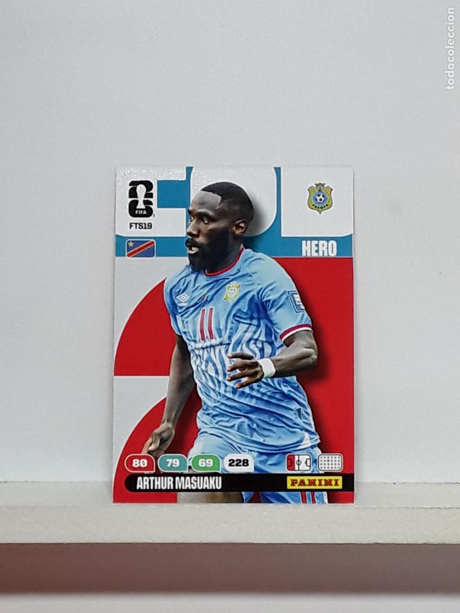 Cromos de f&uacute;tbol: ADRENALYN MUNDIAL 2026 WORLD CUP 26 ALBUM PANINI N FTS19 FTS 19 CONGO ARTHUR MASUAKU