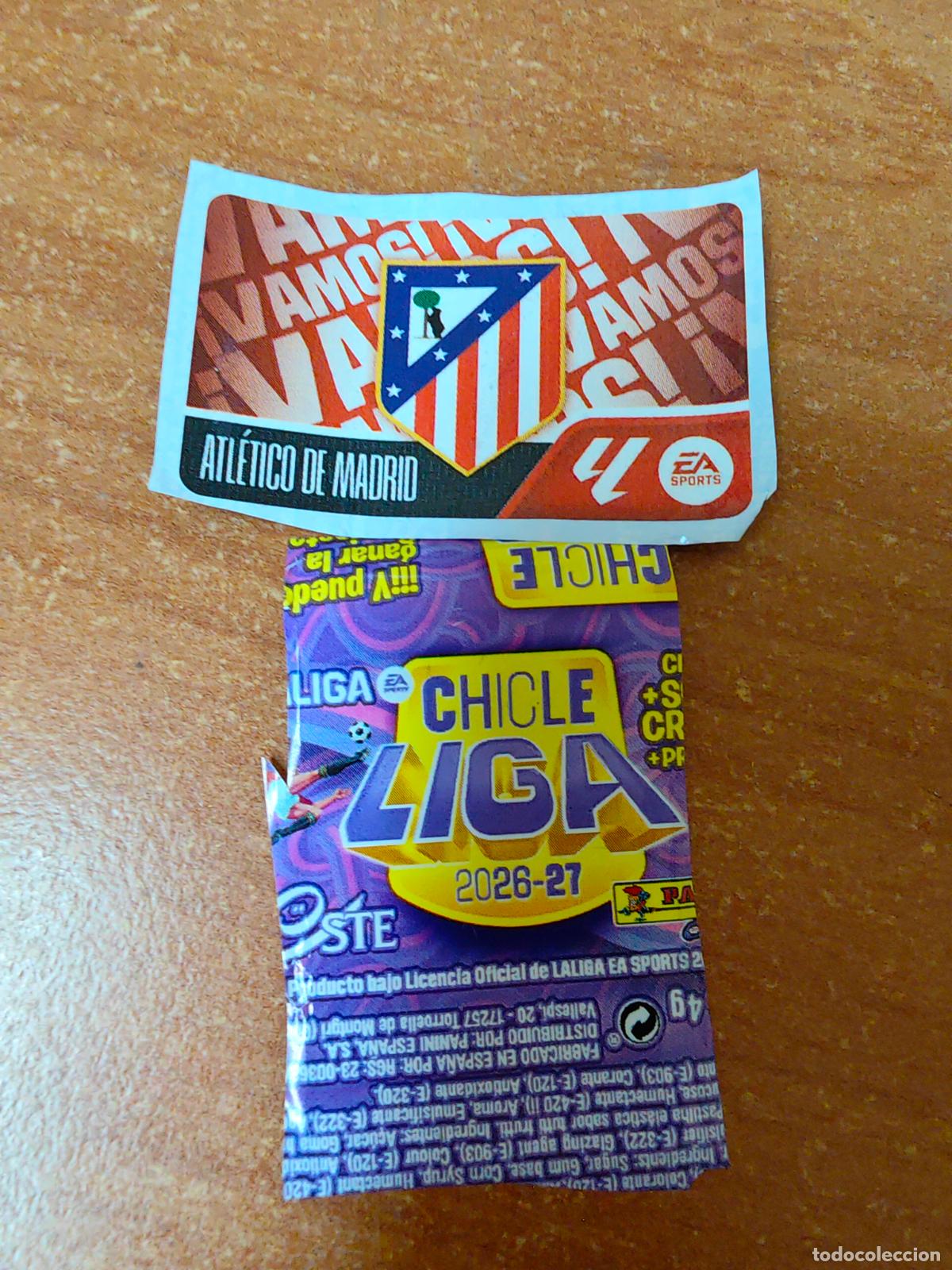 Cromos de f&uacute;tbol: CROMO CHICLES LIGA ESTE 2026/2027 (ESCUDO ) AT DE MADRID