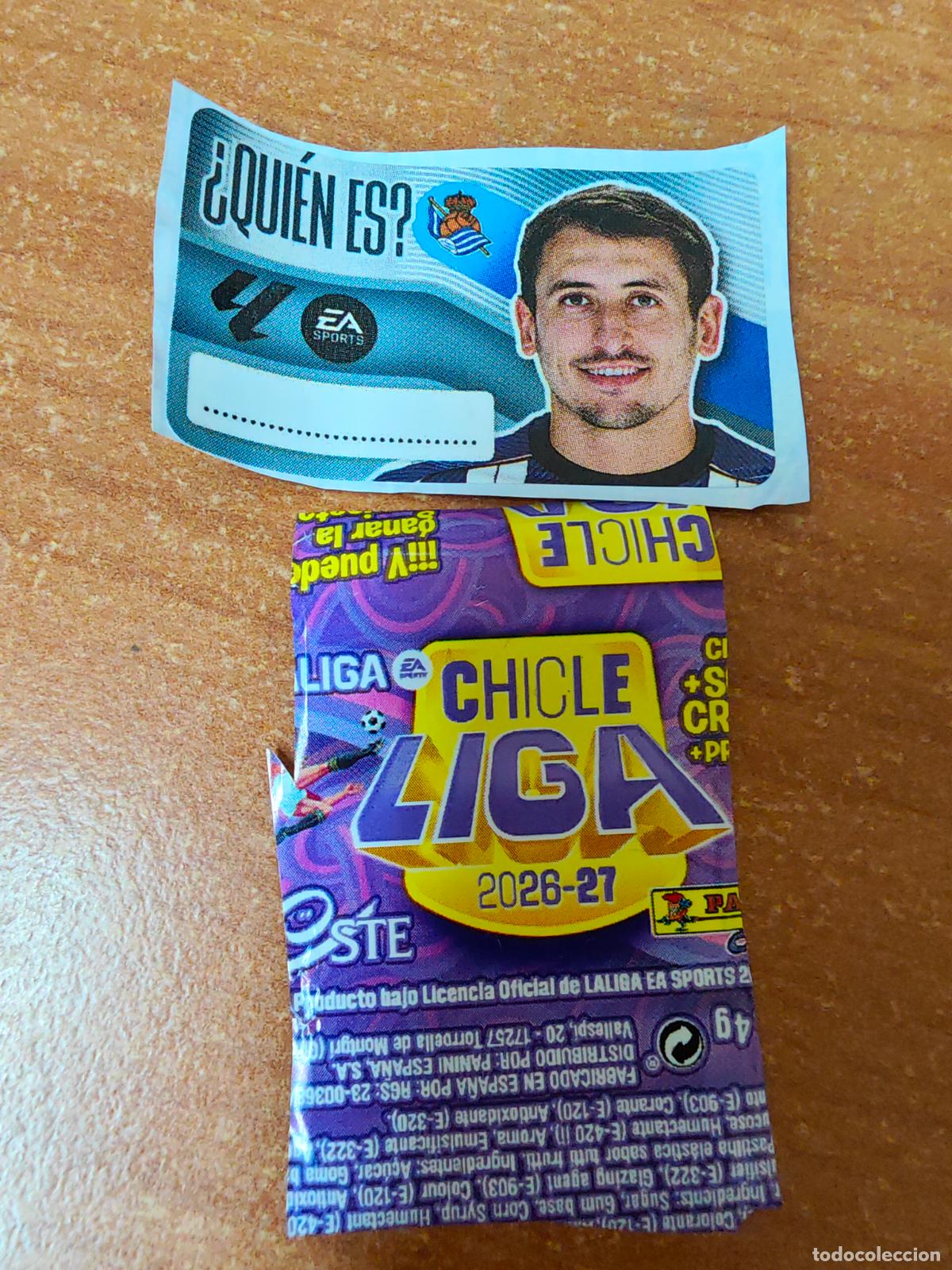 Fu&szlig;ball-Sticker: CROMO CHICLES LIGA ESTE 2026/2027 ( &iquest;QUIEN ES? ) REAL SOCIEDAD