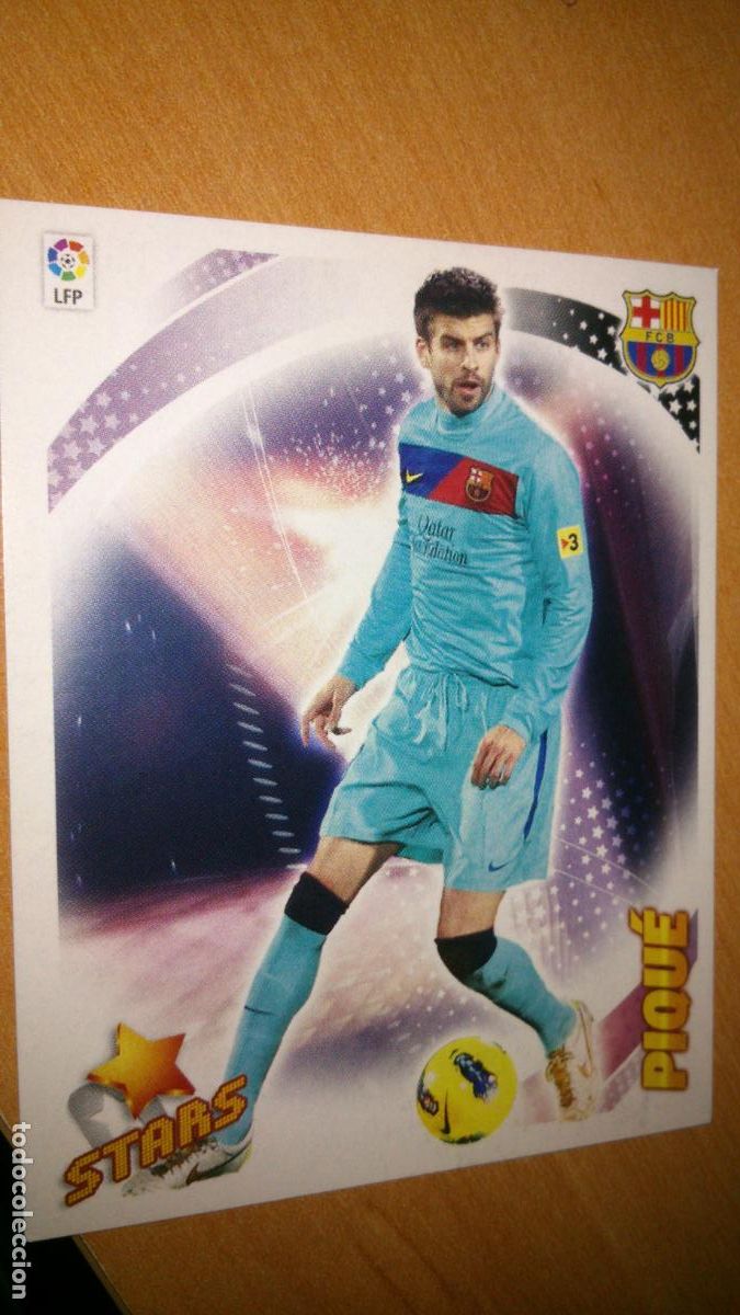 Football Stickers: TEMPORADA 2012 2013 12 13 STARS 12 PIQUE BARCELONA NUEVO SIN PEGAR