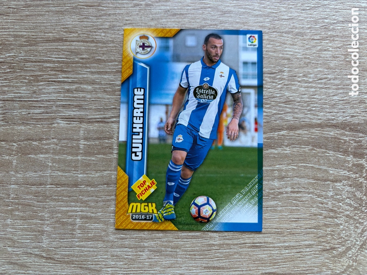 Cromos de f&uacute;tbol: 185 GUILHERME DOS SANTOS TOP FICHAJE MEGACRACKS MGK 2016 2017 16 17 DEPORTIVO DE LA CORU&Ntilde;A