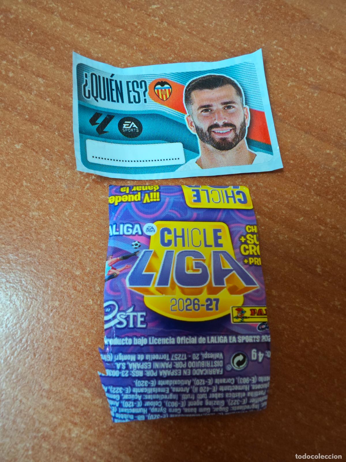 Cromos de f&uacute;tbol: CROMO CHICLES LIGA ESTE 2026/2027 ( &iquest;QUIEN ES? ) VALENCIA