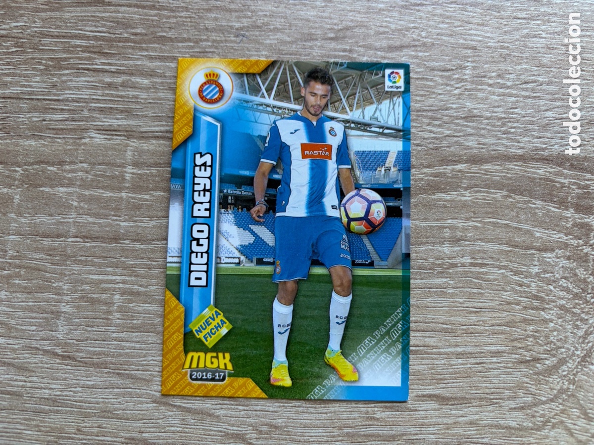 Cromos de f&uacute;tbol: 272 BIS DIEGO REYES NUEVA FICHA MEGACRACKS MGK 2016 2017 16 17 RCD ESPANYOL