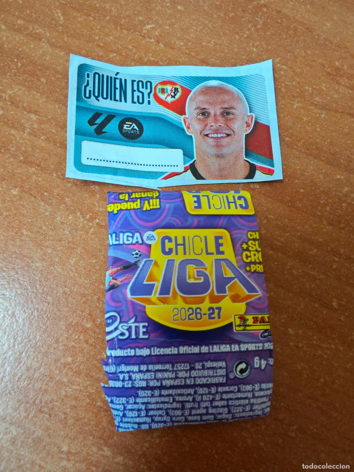Cromos de f&uacute;tbol: CROMO CHICLES LIGA ESTE 2026/2027 ( &iquest;QUIEN ES? ) RAYO VALLECANO