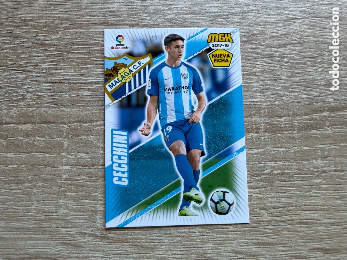 Cromos de f&uacute;tbol: 416 BIS EMANUEL CECCHINI NUEVA FICHA MEGACRACKS MGK 2017 2018 17 18 M&Aacute;LAGA CF