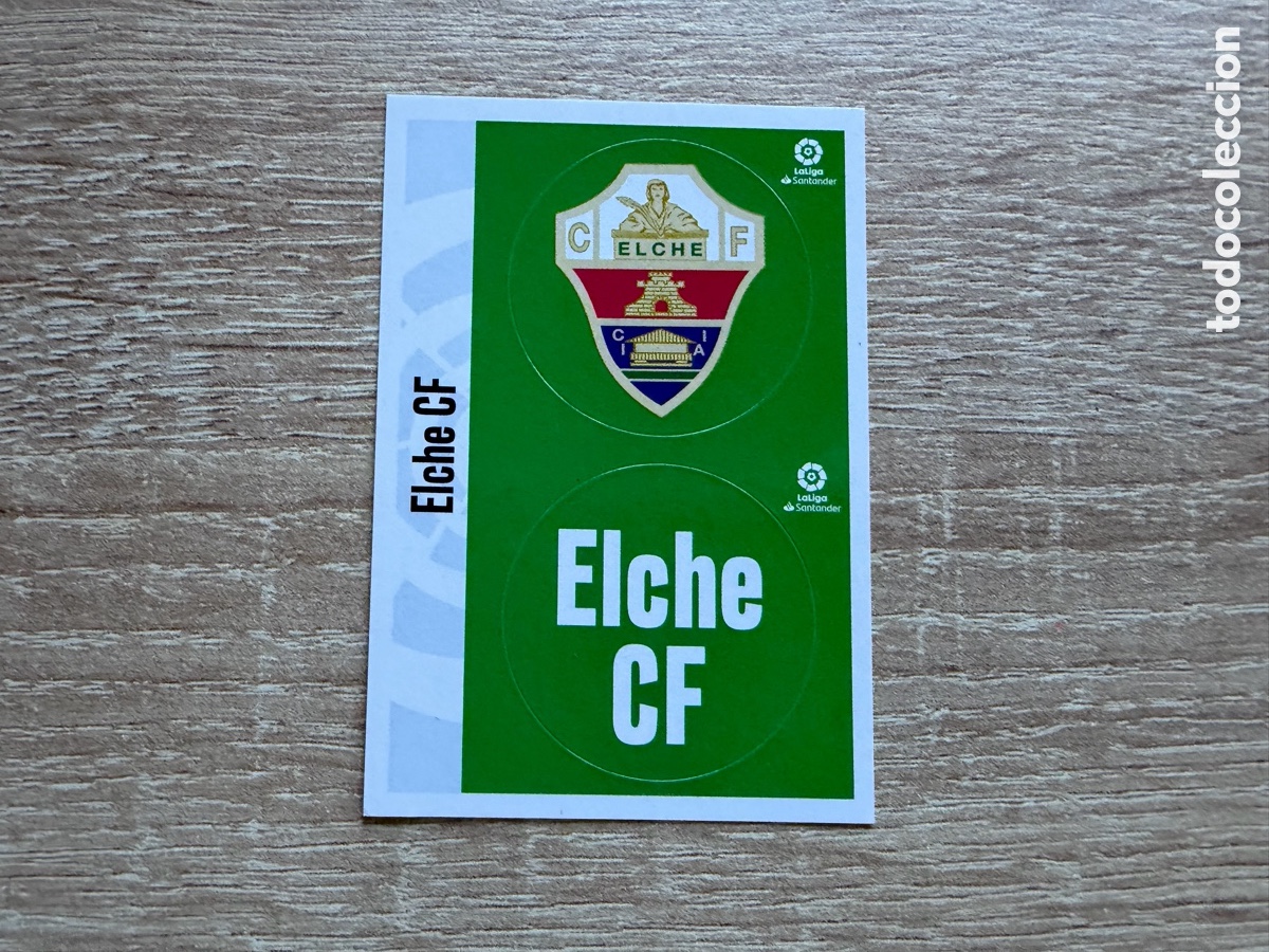 Cromos de f&uacute;tbol: ESCUDOS ELCHE CF COLECCIONES ESTE LIGA 2020 2021 20 21