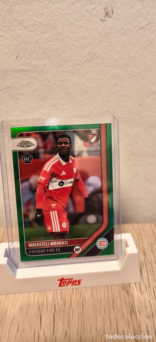 Cromos de f&uacute;tbol: Mbekezeli Mbokazi 2026 Topps Chrome RC Green /99, 48/99