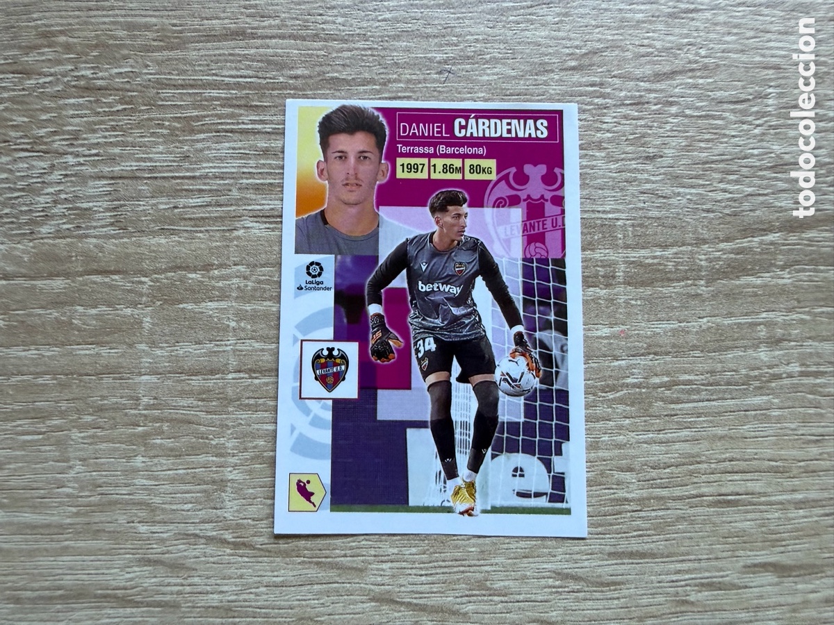 Cromos de f&uacute;tbol: 23 C&Aacute;RDENAS MERCADO DE INVIERNO COLECCIONES ESTE LIGA 2020 2021 20 21 LEVANTE UD