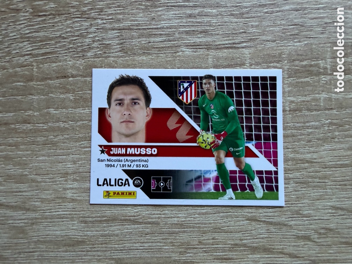 Cromos de f&uacute;tbol: 4 MUSSO COLECCIONES ESTE LIGA 2026 2027 26 27 ATL&Eacute;TICO DE MADRID