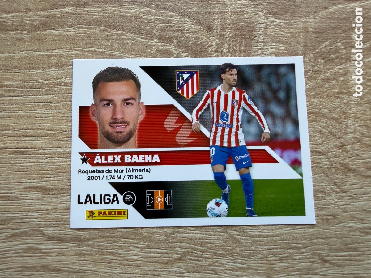 Cromos de f&uacute;tbol: 15 &Aacute;LEX BAENA COLECCIONES ESTE LIGA 2026 2027 26 27 ATL&Eacute;TICO DE MADRID