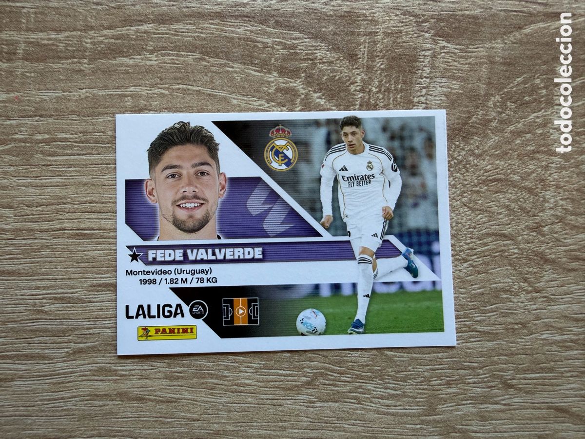 Cromos de f&uacute;tbol: 12 FEDE VALVERDE COLECCIONES ESTE LIGA 2026 2027 26 27 REAL MADRID