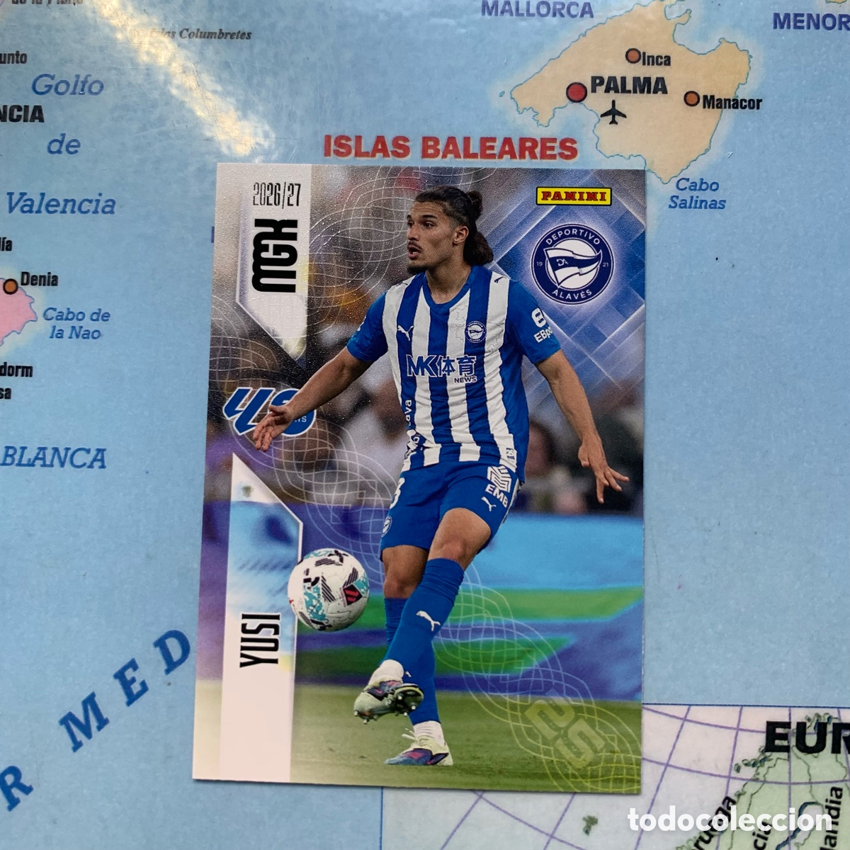 Cromos de f&uacute;tbol: Yusi n&uacute;mero 26 del Alav&eacute;s megacracks 26-27 2026-2027