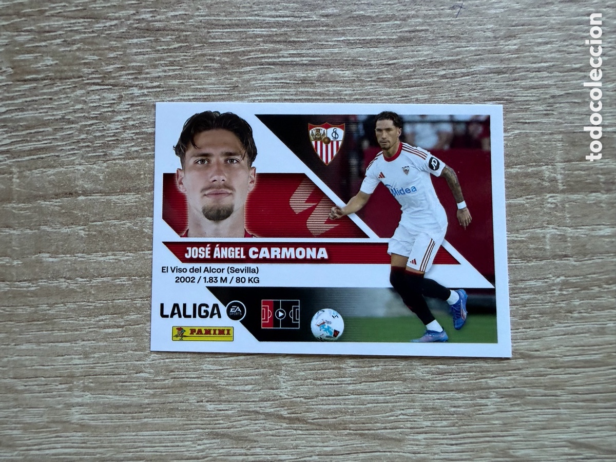 Cromos de f&uacute;tbol: 5 CARMONA COLECCIONES ESTE LIGA 2026 2027 26 27 SEVILLA FC