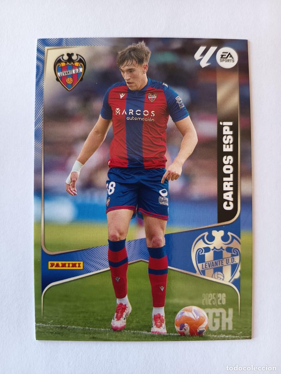 Cromos de f&uacute;tbol: ROOKIE CARD 215 CARLOS ESP&Iacute; LEVANTE UD REAL MADRID - LIGA MEGACRACKS MGK 2025 2026 25 26 PANINI
