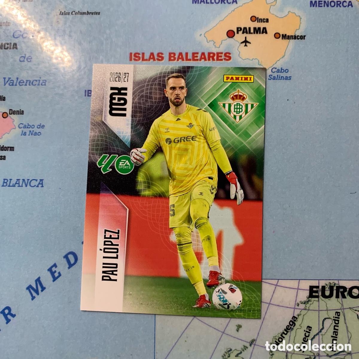 Fu&szlig;ball-Sticker: Pau lopez n&uacute;mero 93 del Betis megacracks 26-27 2026-2027