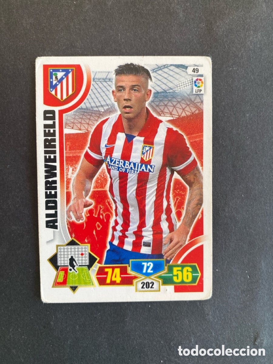 Football Stickers: Cromo Adrenalyn 13/14 Atl&eacute;tico N* 49