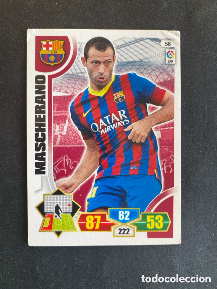 Cromos de f&uacute;tbol: Cromo Adrenalyn 13/14 Barcelona N* 58