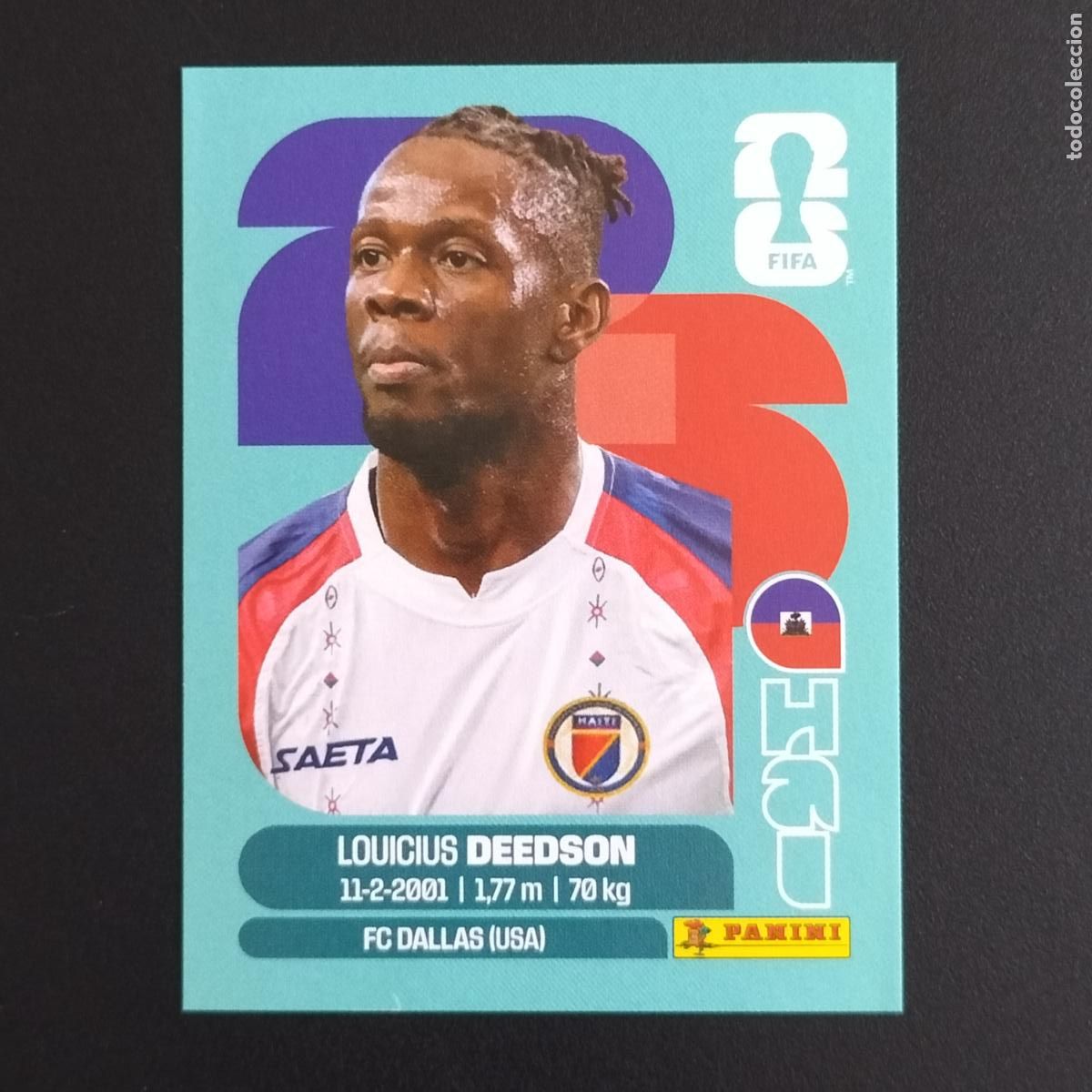 Cromos de f&uacute;tbol: HAI 19 LOUICIUS DEEDSON HAITI CROMOS STICKER MUNDIAL 26 2026 FIFA WORLD CUP PANINI