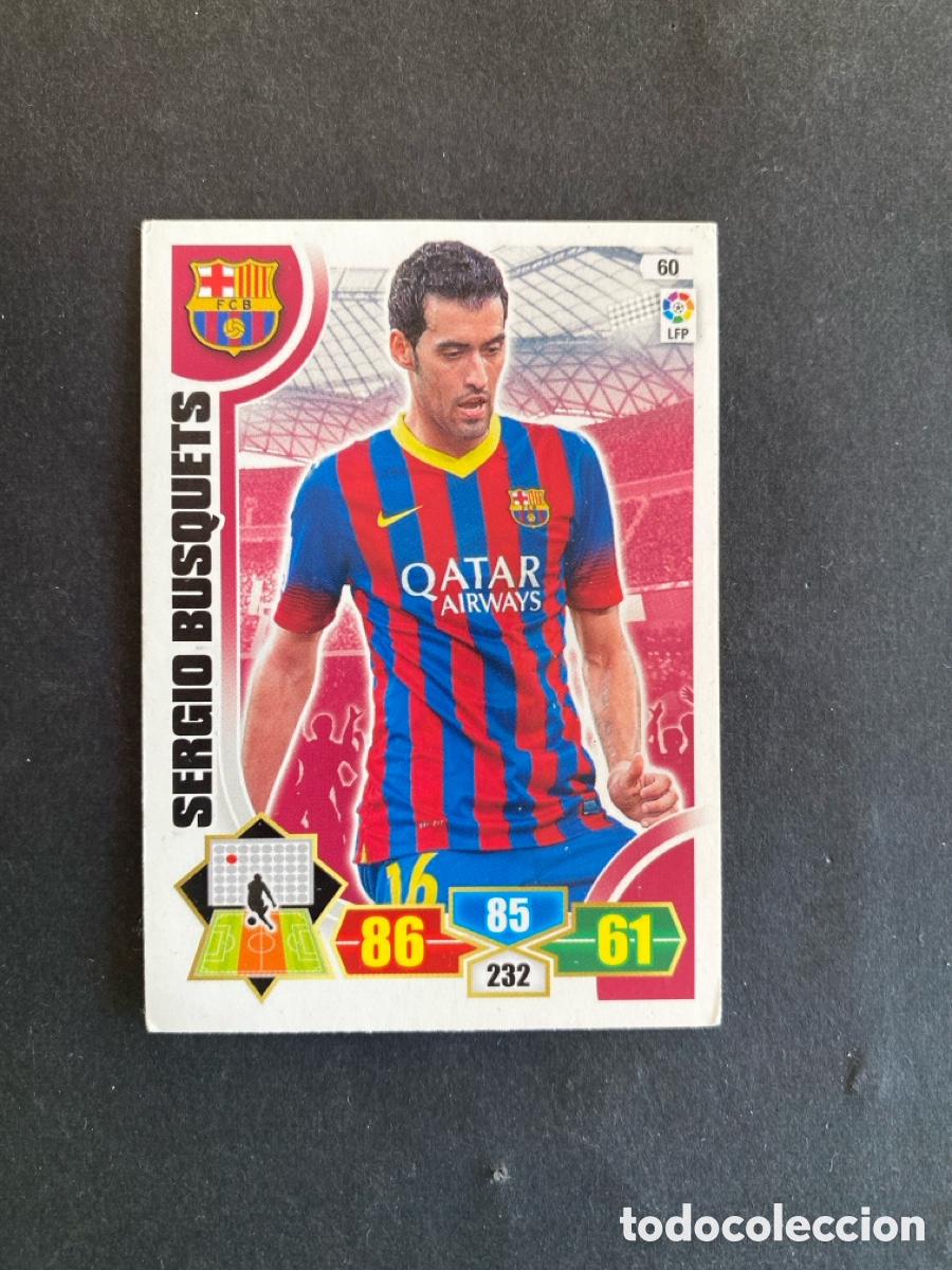 Cromos de f&uacute;tbol: Cromo Adrenalyn 13/14 Barcelona N* 60