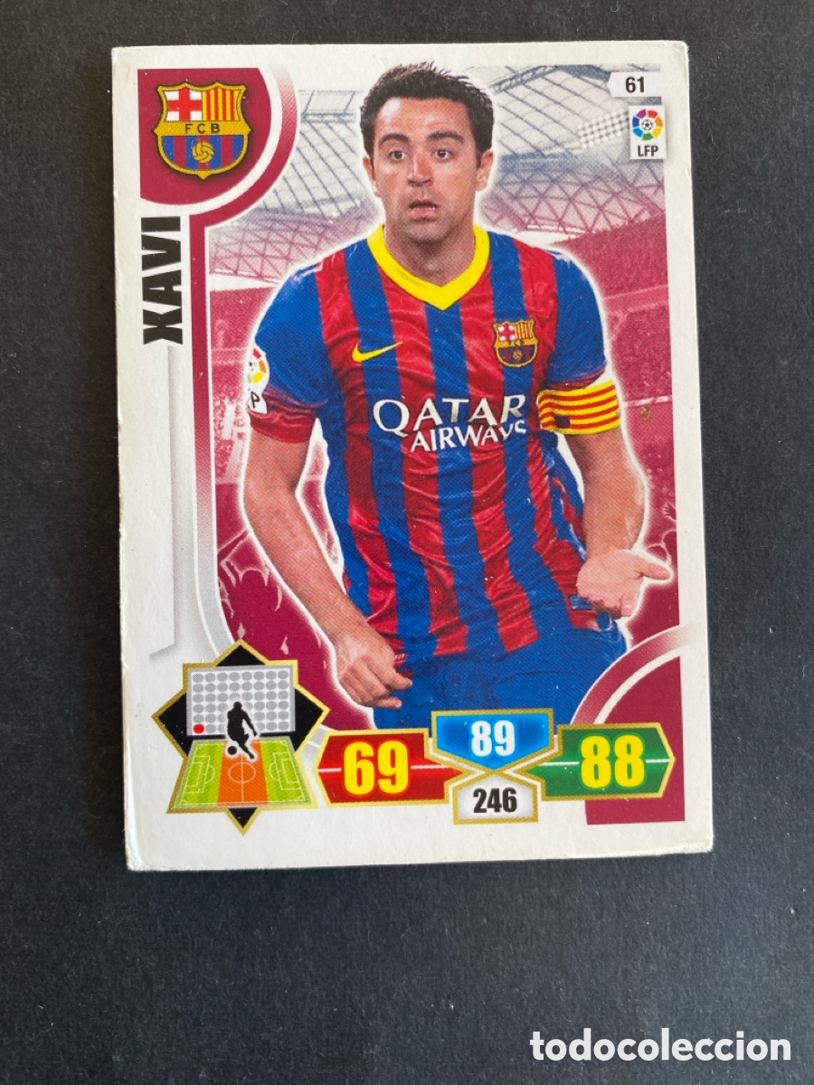 Cromos de f&uacute;tbol: Cromo Adrenalyn 13/14 Barcelona N* 61