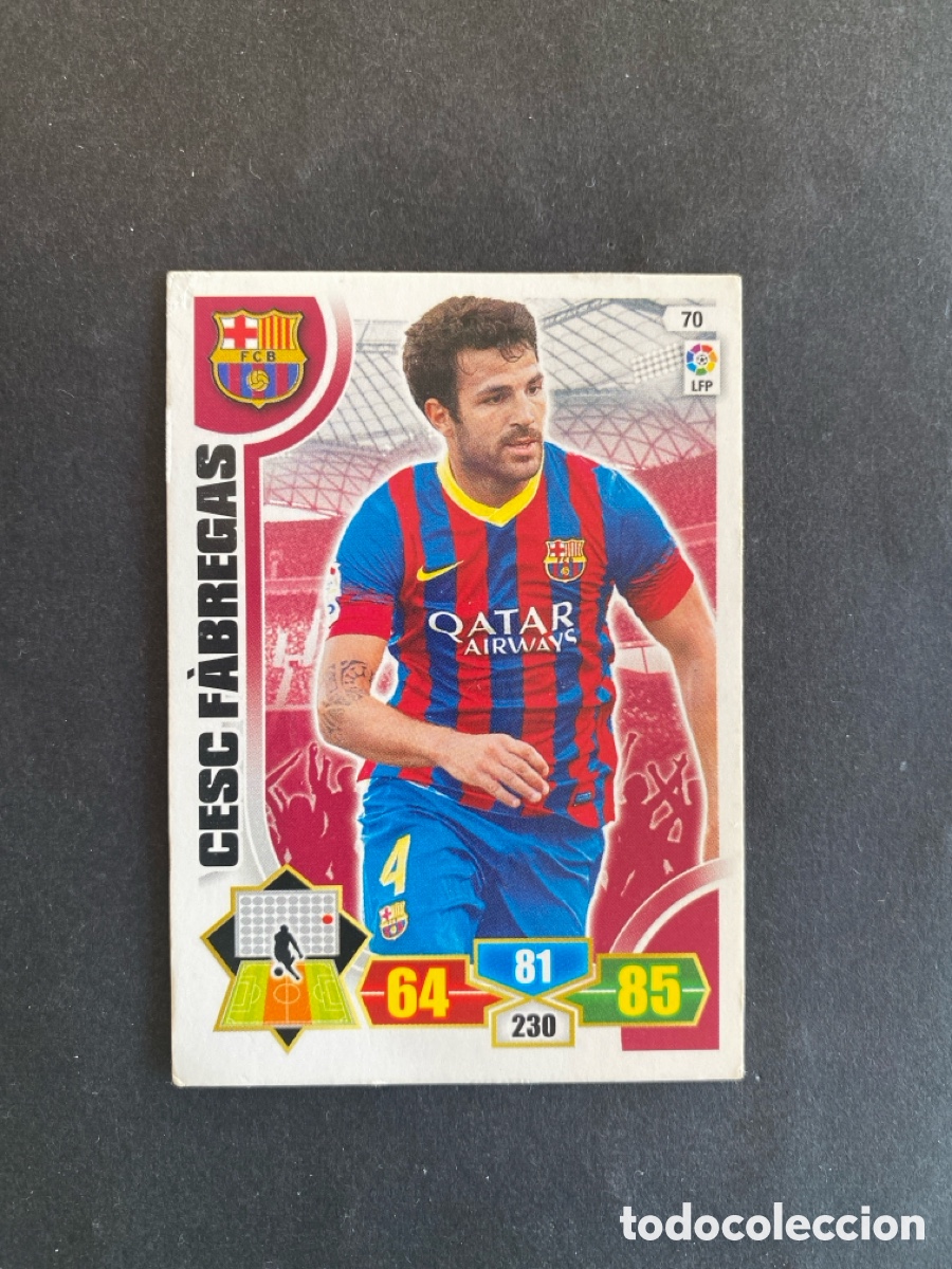 Cromos de f&uacute;tbol: Cromo Adrenalyn 13/14 Barcelona N* 70