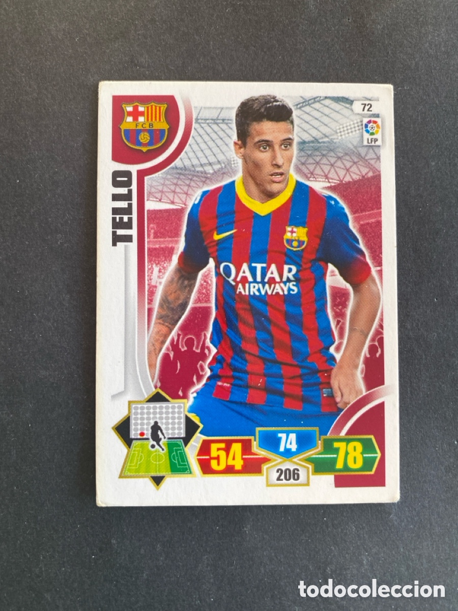 Cromos de f&uacute;tbol: Cromo Adrenalyn 13/14 Barcelona N* 72