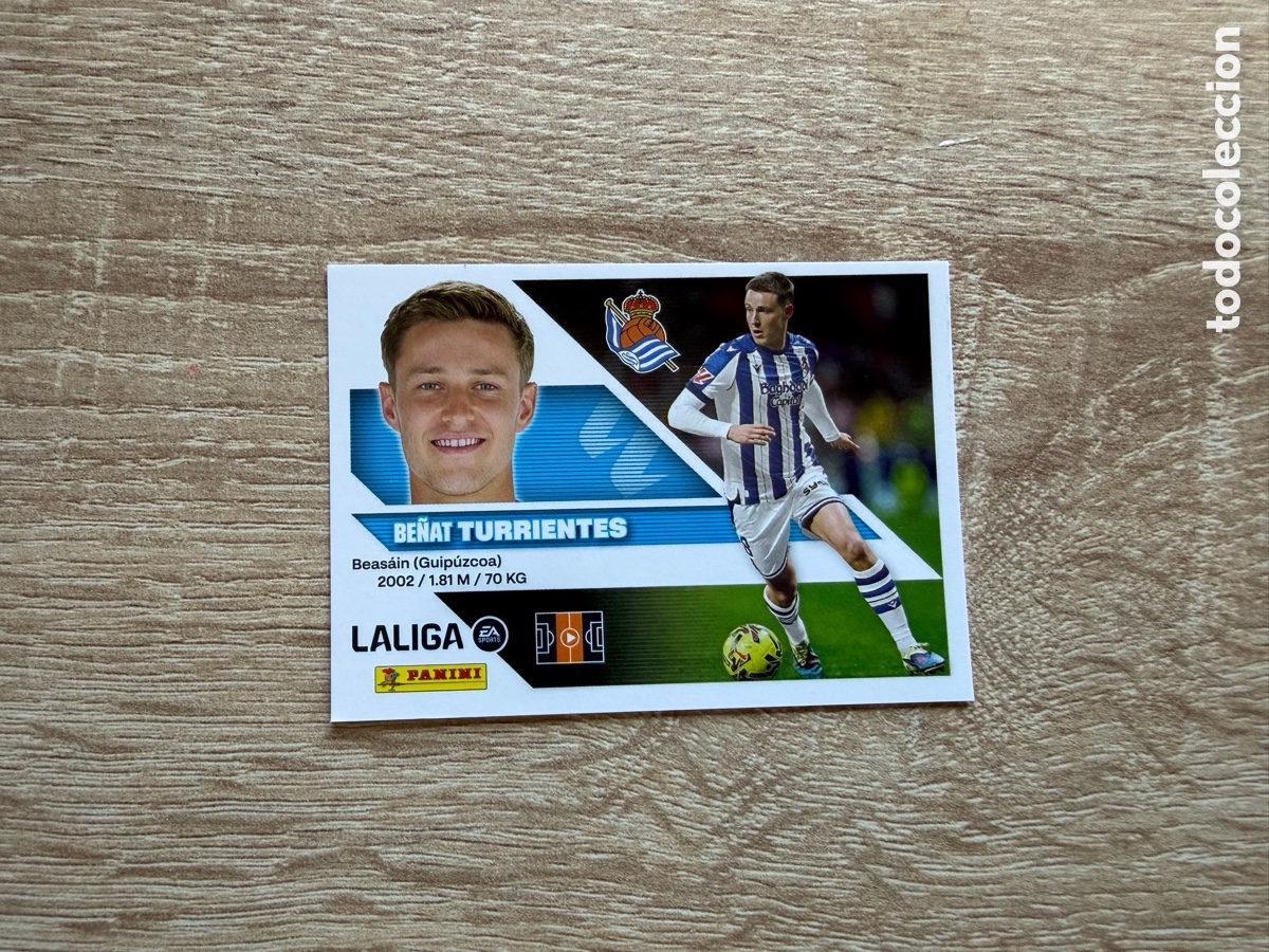 Cromos de f&uacute;tbol: 12 TURRIENTES COLECCIONES ESTE LIGA 2026 2027 26 27 REAL SOCIEDAD