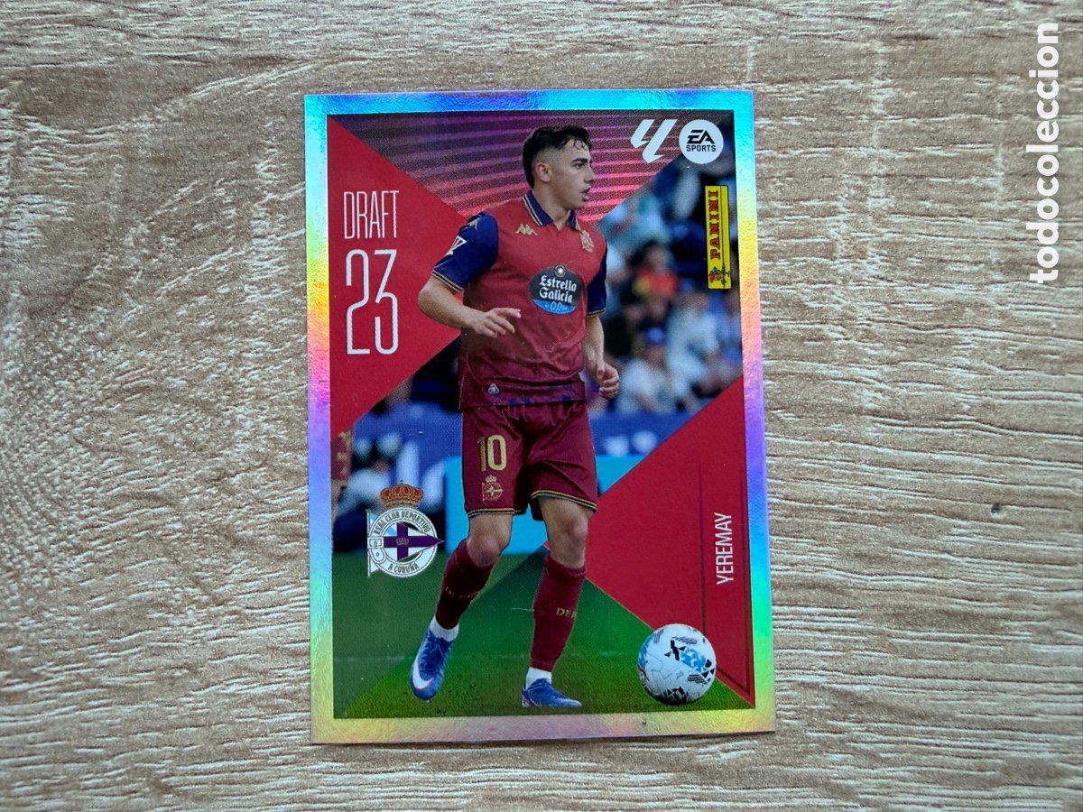 Cromos de f&uacute;tbol: 23 YEREMAY DRAFT 23 COLECCIONES ESTE LIGA 2026 2027 26 27 RC DEPORTIVO