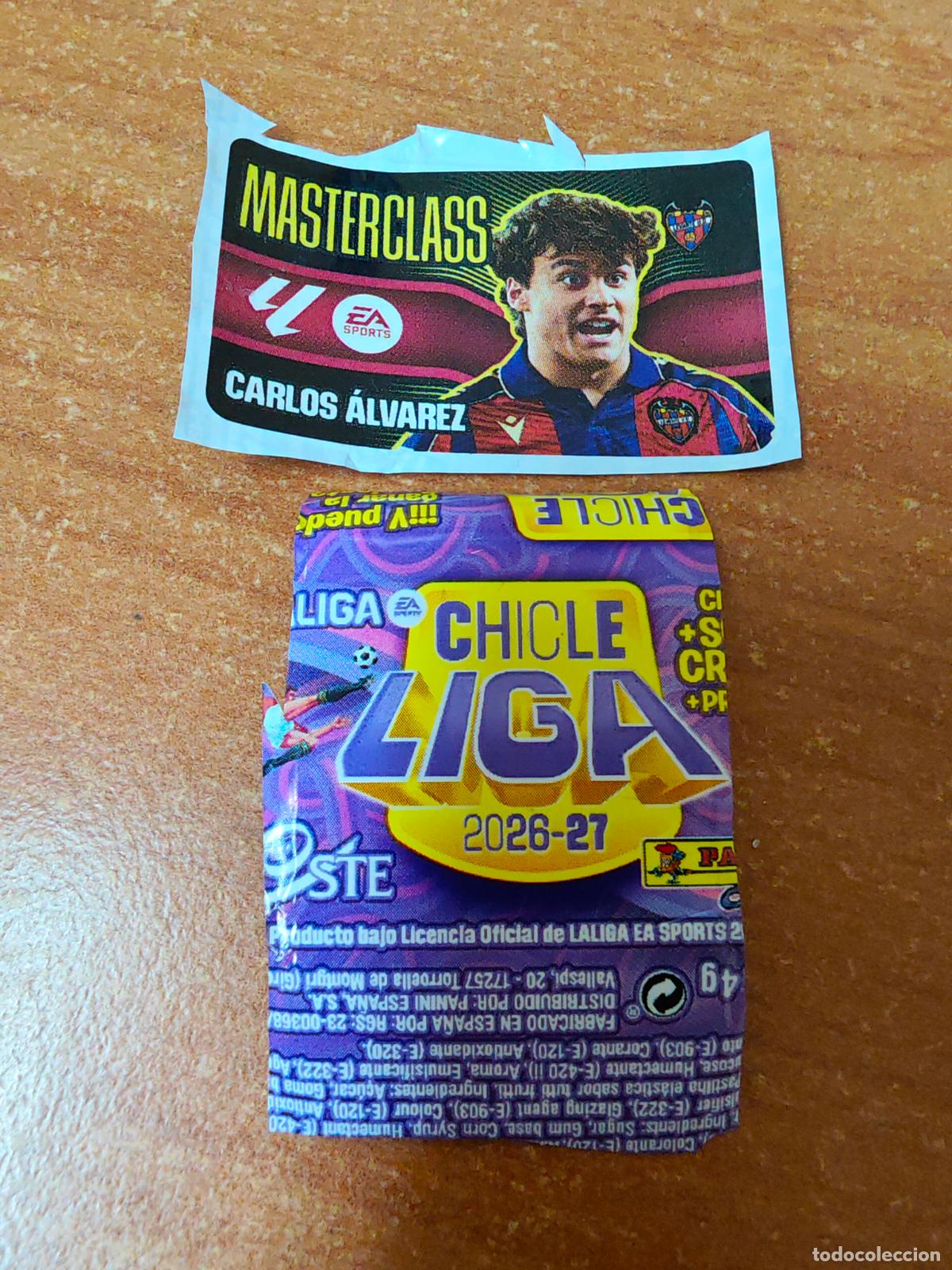 Cromos de f&uacute;tbol: CROMO CHICLES LIGA ESTE 2026/2027 MARTERCLASS ( CARLOS ALVAREZ ) LEVANTE