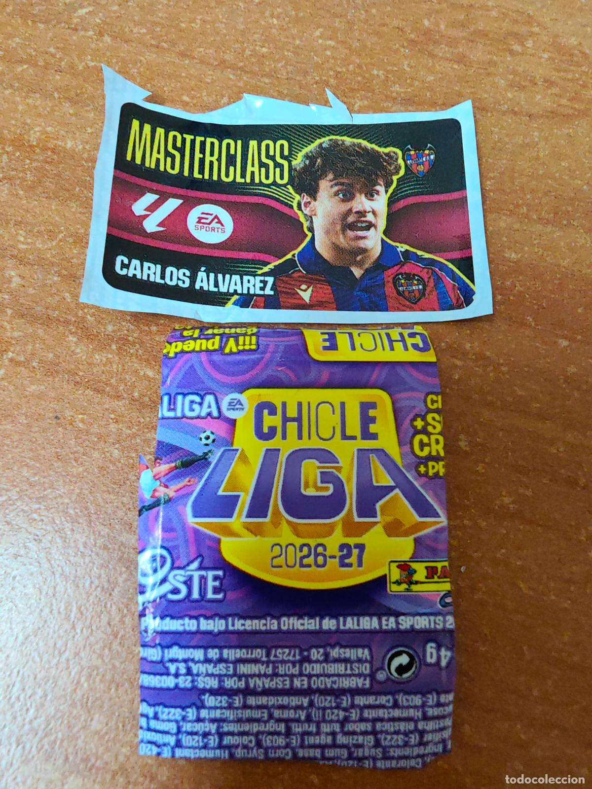 Cromos de f&uacute;tbol: CROMO CHICLES LIGA ESTE 2026/2027 MARTERCLASS ( CARLOS ALVAREZ ) LEVANTE