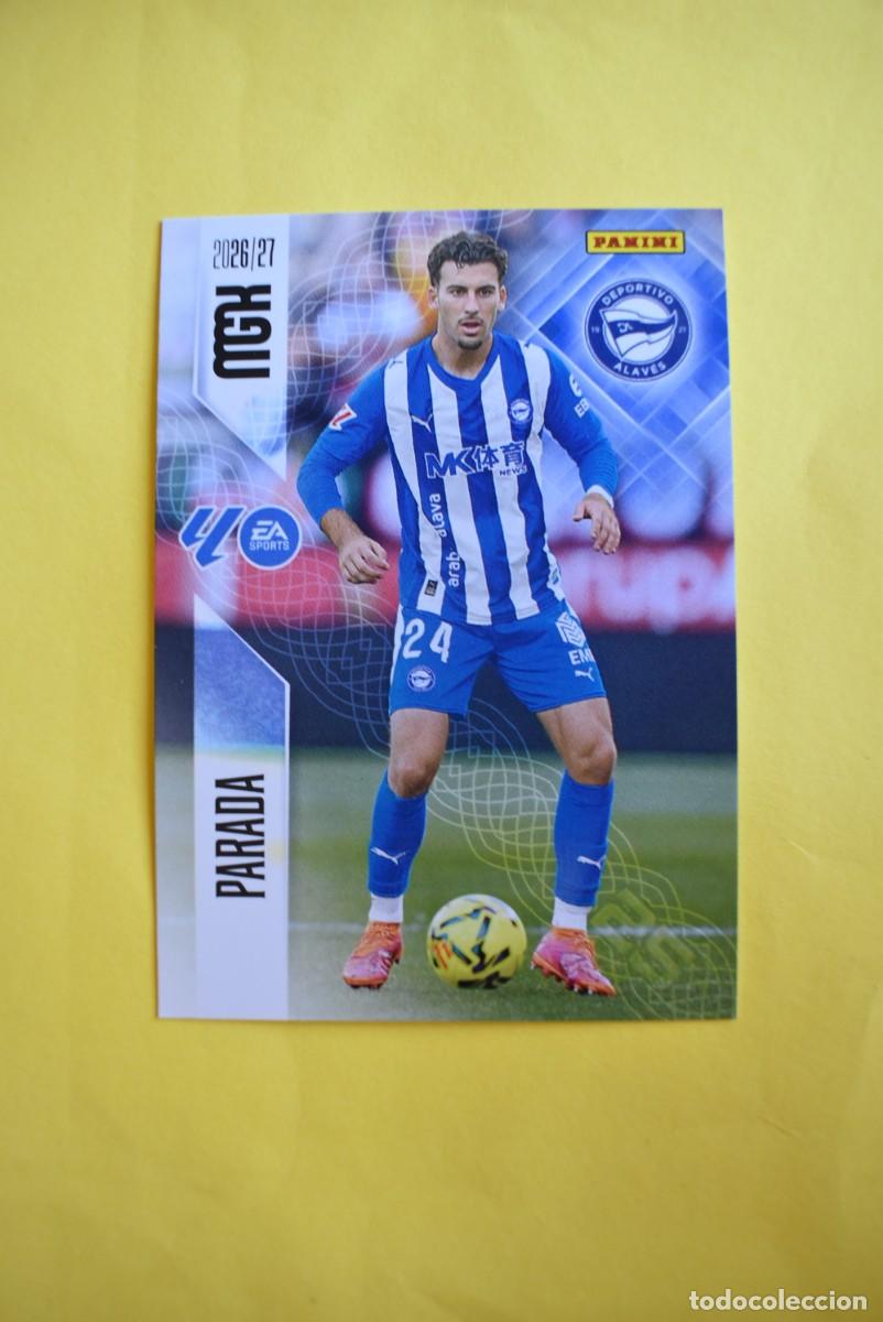 Football Stickers: Cromo La Liga. Megacracks. 2026 2027. 26 27. Parada. Alav&eacute;s. N. &ordm; 25. Panini