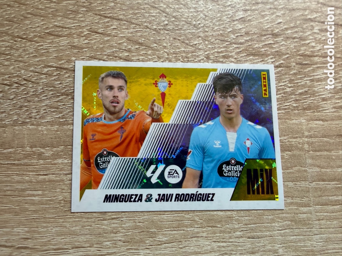 Football Stickers: 18 MINGUEZA & JAVI RODR&Iacute;GUEZ MIX COLECCIONES ESTE LIGA 2025 2026 25 26 RC CELTA
