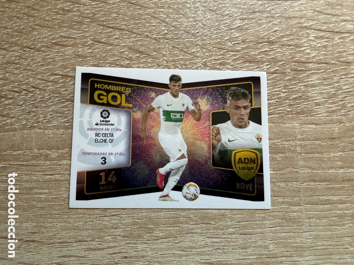 Cromos de f&uacute;tbol: 5 BOY&Eacute; HOMBRES GOL COLECCIONES ESTE LIGA 2022 2023 22 23 ELCHE CF
