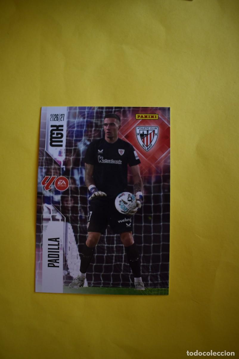 Cromos de f&uacute;tbol: Cromo La Liga. Megacracks. 2026 2027. 26 27. Padilla. Athletic Club Bilbao. N. &ordm; 39. Panini